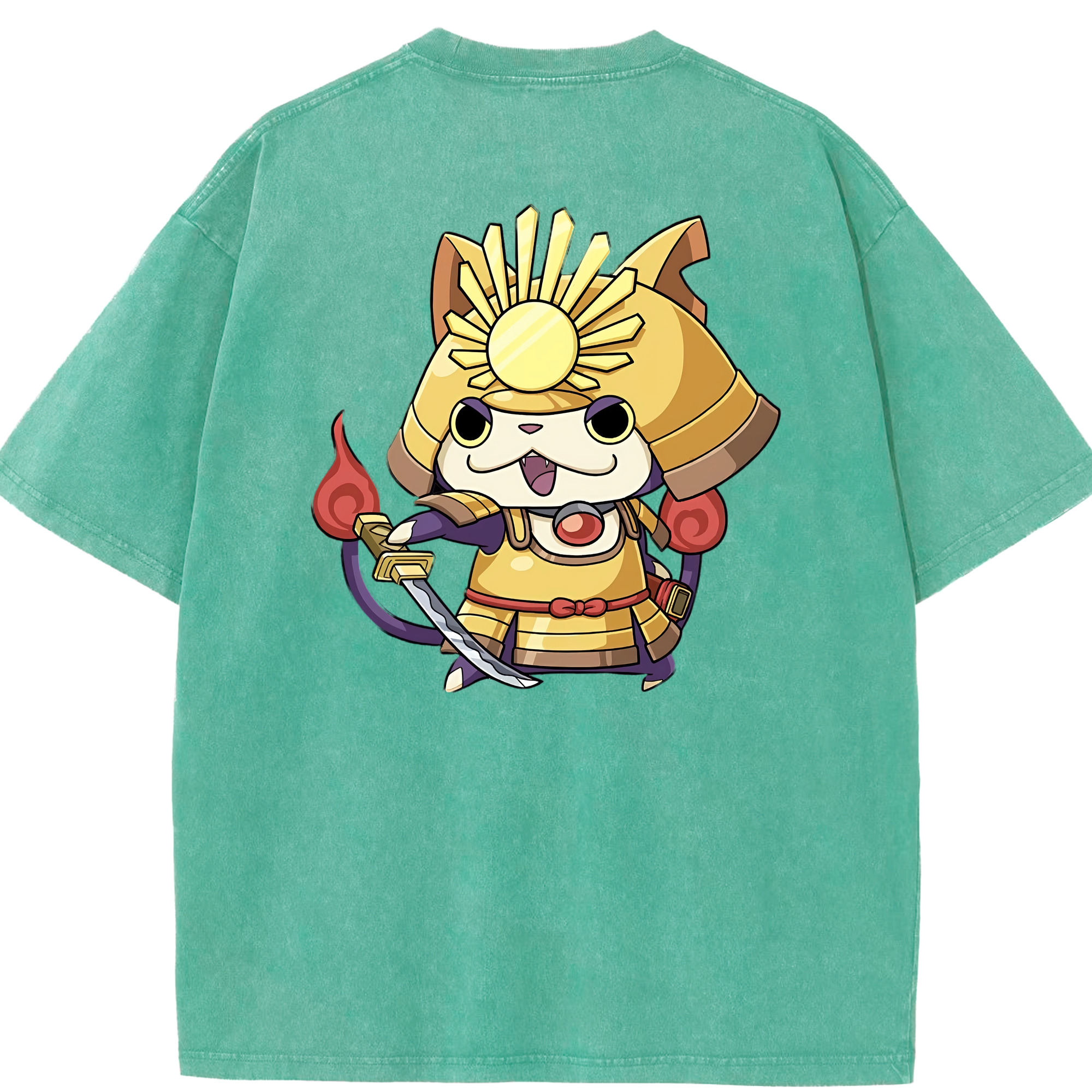 （画像用） 妖怪ウォッチ Yo-kai Watch 綿100% ヴィンテージ風 半袖Tシャツ（背面プリント）